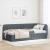 Cadru de pat colțar cu headboard Gri închis 90 x 190 cm Catifea GartenMobel Dekor