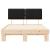 Cadru de pat cu tăblie tapițată cu headboard Negru 160 x 200 cm GartenMobel Dekor