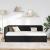 Cadru de pat colțar cu headboard Negru 90 x 190 cm Catifea GartenMobel Dekor