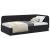 Cadru de pat colțar cu headboard Negru 90 x 190 cm Catifea GartenMobel Dekor