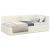 Cadru de pat colțar cu headboard Crem 90 x 190 cm Catifea GartenMobel Dekor