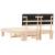 Cadru de pat cu tăblie tapițată cu headboard Negru 150 x 200 cm GartenMobel Dekor