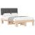 Cadru de pat cu tăblie tapițată Gri închis 120 x 200 cm GartenMobel Dekor