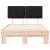 Cadru de pat cu tăblie tapițată cu headboard Negru 120 x 200 cm GartenMobel Dekor