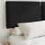 Cadru de pat cu tăblie tapițată cu headboard Negru 135 x 190 cm GartenMobel Dekor