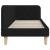 Cadru de pat colțar cu headboard Negru 80 x 200 cm țesătură GartenMobel Dekor