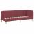 Cadru de pat colțar cu headboard Roșu Vin 80 x 200 cm țesătură GartenMobel Dekor