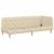 Cadru de pat colțar cu headboard Crem 80 x 200 cm țesătură GartenMobel Dekor
