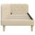 Cadru de pat colțar cu headboard Crem 80 x 200 cm țesătură GartenMobel Dekor