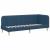 Cadru de pat colțar cu headboard albastru 80 x 200 cm țesătură GartenMobel Dekor