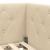 Cadru de pat colțar cu headboard Crem 90 x 190 cm țesătură GartenMobel Dekor