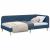 Cadru de pat colțar cu headboard albastru 90 x 190 cm țesătură GartenMobel Dekor