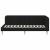 Cadru de pat colțar cu headboard Negru 90 x 200 cm țesătură GartenMobel Dekor