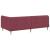 Cadru de pat colțar cu headboard Roșu Vin 90 x 200 cm țesătură GartenMobel Dekor