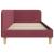 Cadru de pat colțar cu headboard Roșu Vin 100 x 200 cm țesătură GartenMobel Dekor