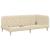 Cadru de pat colțar cu headboard Crem 100 x 200 cm țesătură GartenMobel Dekor