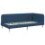 Cadru de pat colțar cu headboard albastru 100 x 200 cm țesătură GartenMobel Dekor