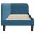 Cadru de pat colțar cu headboard albastru 80 x 200 cm Catifea GartenMobel Dekor
