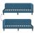 Cadru de pat colțar cu headboard albastru 80 x 200 cm Catifea GartenMobel Dekor