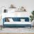 Cadru de pat colțar cu headboard albastru 80 x 200 cm Catifea GartenMobel Dekor
