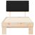 Cadru de pat cu tăblie tapițată cu headboard Negru 75 x 190 cm GartenMobel Dekor