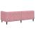 Cadru de pat colțar cu headboard Roz 80 x 200 cm Catifea GartenMobel Dekor