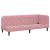 Cadru de pat colțar cu headboard Roz 80 x 200 cm Catifea GartenMobel Dekor