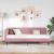 Cadru de pat colțar cu headboard Roz 80 x 200 cm Catifea GartenMobel Dekor