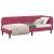 Cadru de pat colțar cu headboard Roșu Vin 80 x 200 cm Catifea GartenMobel Dekor