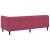 Cadru de pat colțar cu headboard Roșu Vin 80 x 200 cm Catifea GartenMobel Dekor