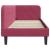 Cadru de pat colțar cu headboard Roșu Vin 80 x 200 cm Catifea GartenMobel Dekor