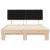 Cadru de pat cu tăblie tapițată cu headboard Negru 160 x 200 cm GartenMobel Dekor