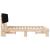 Cadru de pat cu tăblie tapițată cu headboard Negru 160 x 200 cm GartenMobel Dekor