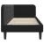 Cadru de pat colțar cu headboard Negru 80 x 200 cm Catifea GartenMobel Dekor