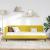 Cadru de pat colțar cu headboard Galben 80 x 200 cm Catifea GartenMobel Dekor