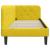 Cadru de pat colțar cu headboard Galben 80 x 200 cm Catifea GartenMobel Dekor