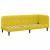 Cadru de pat colțar cu headboard Galben 80 x 200 cm Catifea GartenMobel Dekor