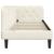 Cadru de pat colțar cu headboard Crem 80 x 200 cm Catifea GartenMobel Dekor