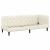 Cadru de pat colțar cu headboard Crem 80 x 200 cm Catifea GartenMobel Dekor