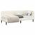 Cadru de pat colțar cu headboard Crem 80 x 200 cm Catifea GartenMobel Dekor