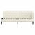Cadru de pat colțar cu headboard Crem 80 x 200 cm Catifea GartenMobel Dekor
