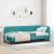 Cadru de pat colțar cu headboard Turcoaz 80 x 200 cm Catifea GartenMobel Dekor