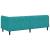 Cadru de pat colțar cu headboard Turcoaz 80 x 200 cm Catifea GartenMobel Dekor