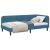 Cadru de pat colțar cu headboard albastru 90 x 190 cm Catifea GartenMobel Dekor
