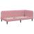 Cadru de pat colțar cu headboard Roz 90 x 190 cm Catifea GartenMobel Dekor