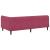 Cadru de pat colțar cu headboard Roșu Vin 90 x 190 cm Catifea GartenMobel Dekor