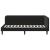 Cadru de pat colțar cu headboard Negru 90 x 190 cm Catifea GartenMobel Dekor
