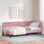 Cadru de pat colțar cu headboard Roz 90 x 200 cm Catifea GartenMobel Dekor