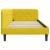Cadru de pat colțar cu headboard Galben 90 x 200 cm Catifea GartenMobel Dekor