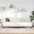 Cadru de pat colțar cu headboard Crem 90 x 200 cm Catifea GartenMobel Dekor